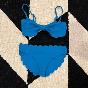 Bright Blue Waffle Bikini